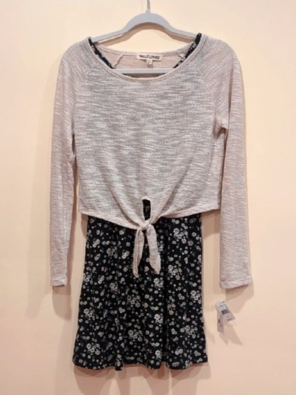 Wallflower Floral Sundress with Sweater Cover NWTs